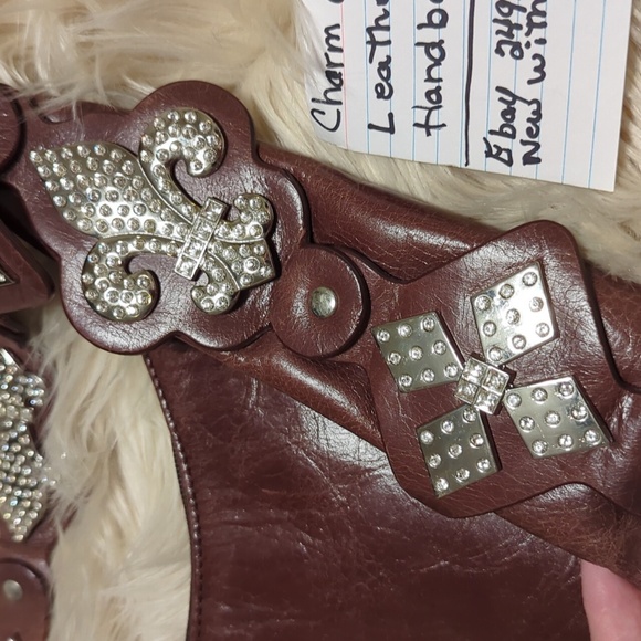 Charm and Luck brown leather shoulder bag - Picture 11 of 15